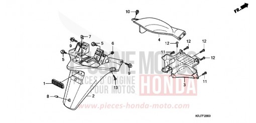 GARDE-BOUE ARRIERE FES125AB de 2011
